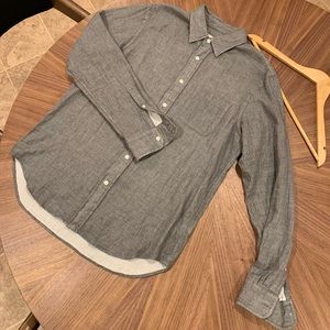 Club Monaco gray button up casual shirt, slim fit